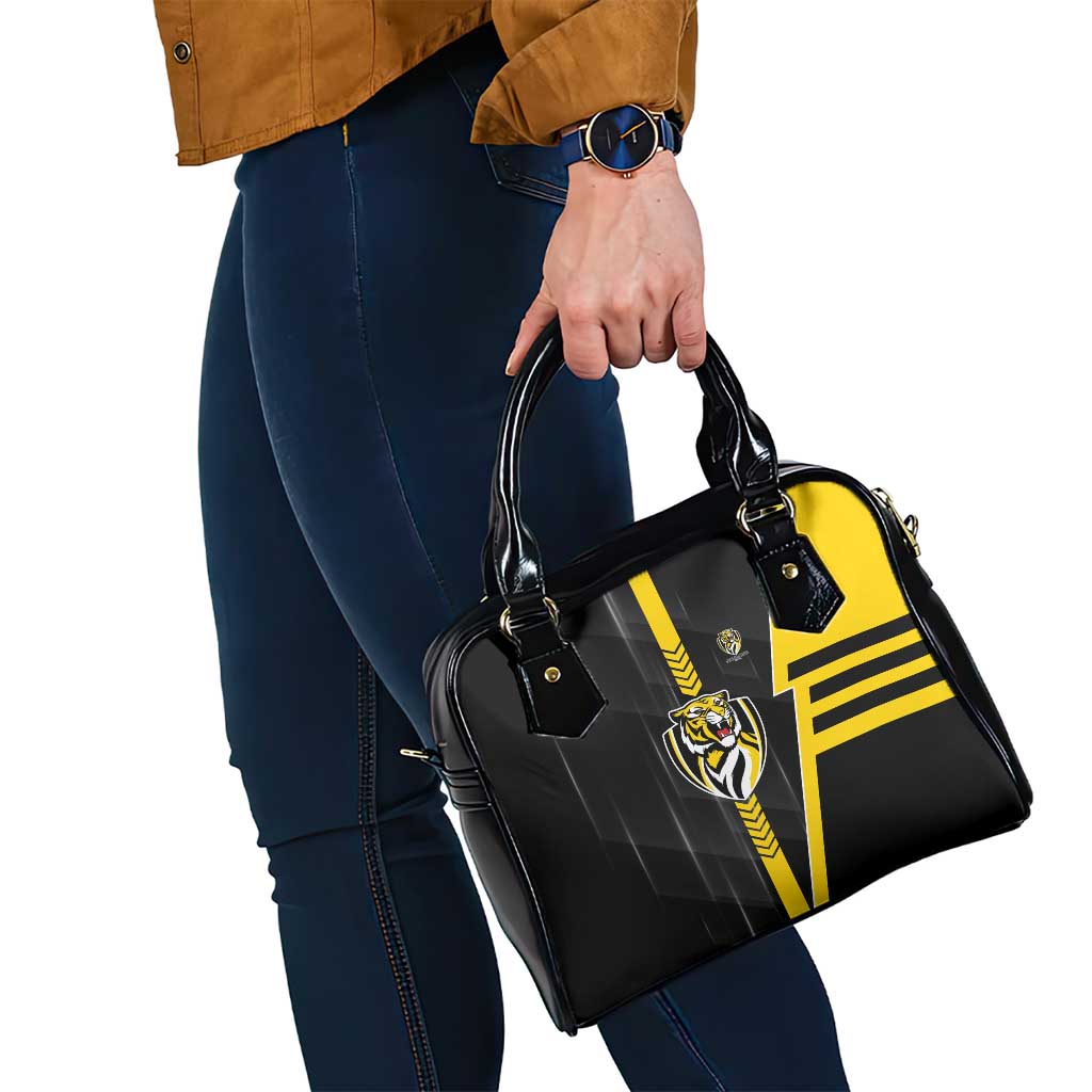Richmond Tigers Shoulder Handbag Modern Geometric Sports Graphic Style