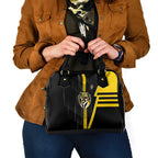 Richmond Tigers Shoulder Handbag Modern Geometric Sports Graphic Style