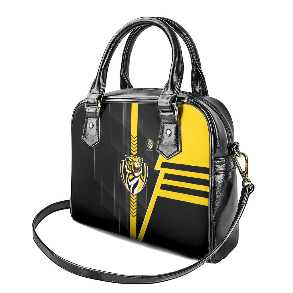 Richmond Tigers Shoulder Handbag Modern Geometric Sports Graphic Style