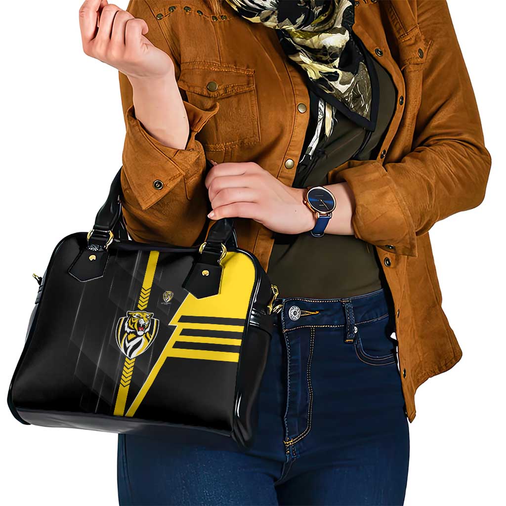 Richmond Tigers Shoulder Handbag Modern Geometric Sports Graphic Style