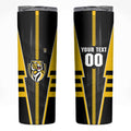 Personalized Richmond Tigers Skinny Tumbler Modern Geometric Sports Graphic Style