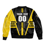 Personalized Richmond Tigers Sleeve Zip Bomber Jacket Modern Geometric Sports Graphic Style