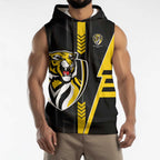 Personalized Richmond Tigers Sleeveless Hoodie Modern Geometric Sports Graphic Style