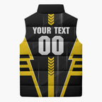 Personalized Richmond Tigers Sleeveless Puffer Jacket Modern Geometric Sports Graphic Style
