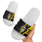 Richmond Tigers Slide Sandals Modern Geometric Sports Graphic Style
