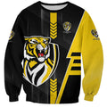 Personalized Richmond Tigers Sweatshirt Modern Geometric Sports Graphic Style