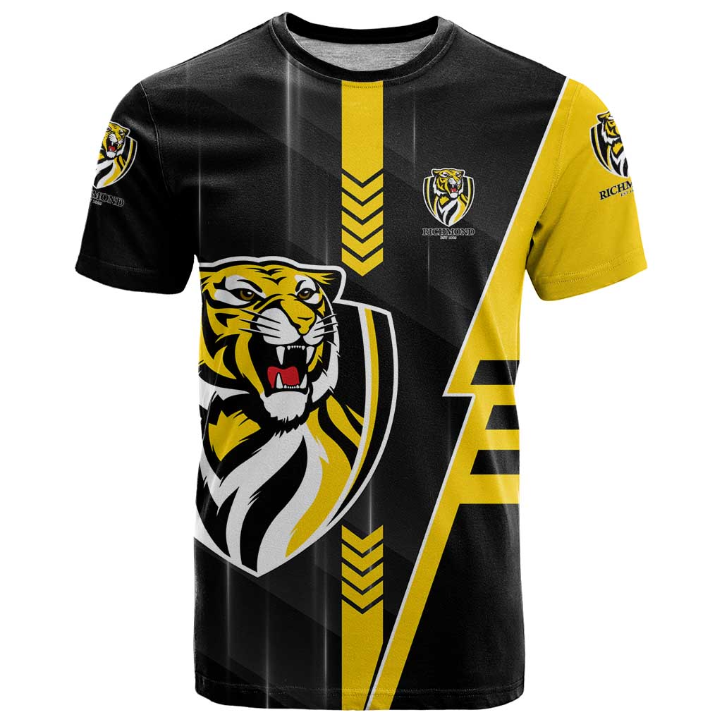 Personalized Richmond Tigers T Shirt Modern Geometric Sports Graphic Style