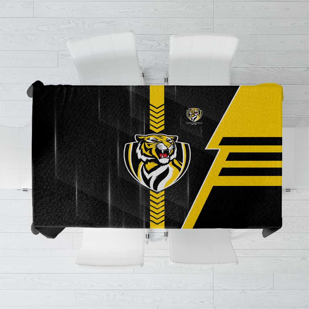 Richmond Tigers Tablecloth Modern Geometric Sports Graphic Style