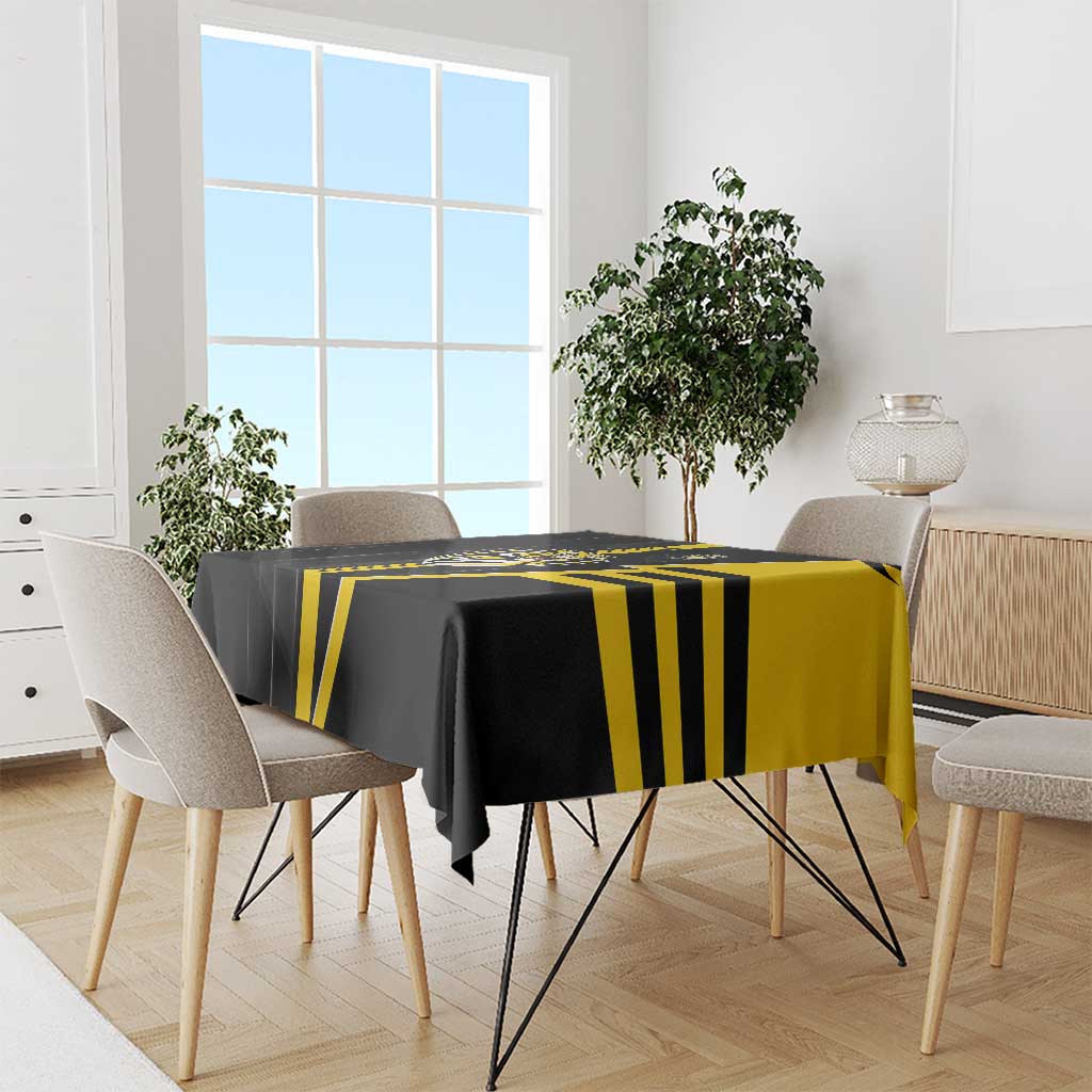 Richmond Tigers Tablecloth Modern Geometric Sports Graphic Style