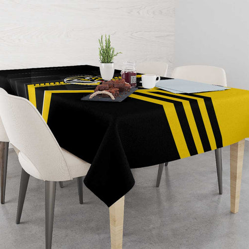 Richmond Tigers Tablecloth Modern Geometric Sports Graphic Style