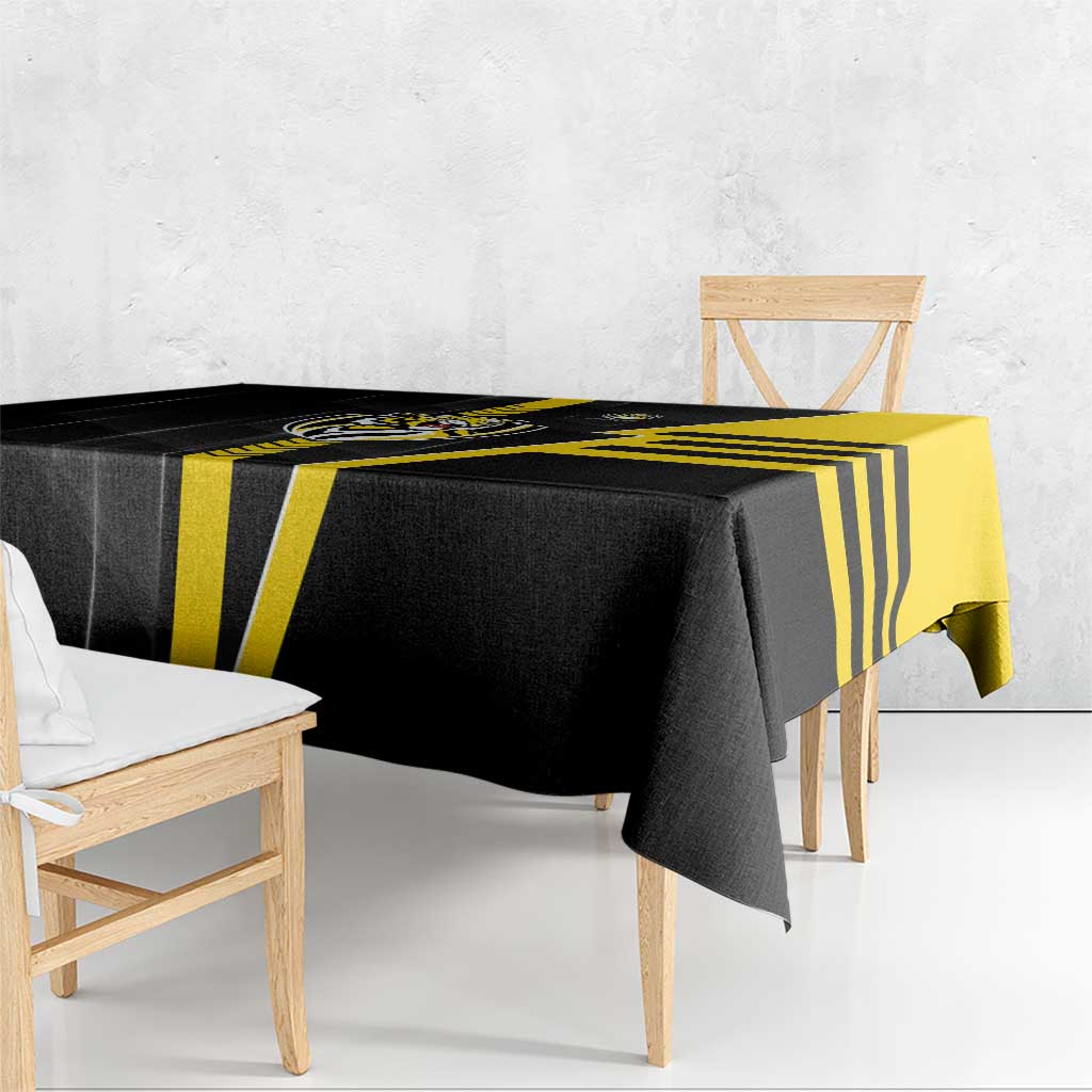 Richmond Tigers Tablecloth Modern Geometric Sports Graphic Style