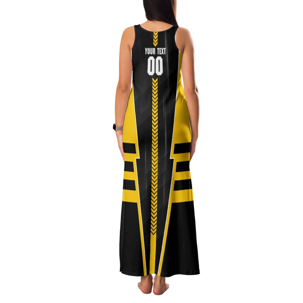 Personalized Richmond Tigers Tank Maxi Dress Modern Geometric Sports Graphic Style