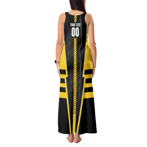 Personalized Richmond Tigers Tank Maxi Dress Modern Geometric Sports Graphic Style