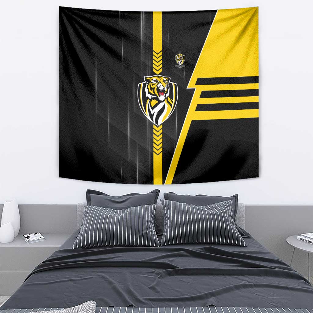 Richmond Tigers Tapestry Modern Geometric Sports Graphic Style