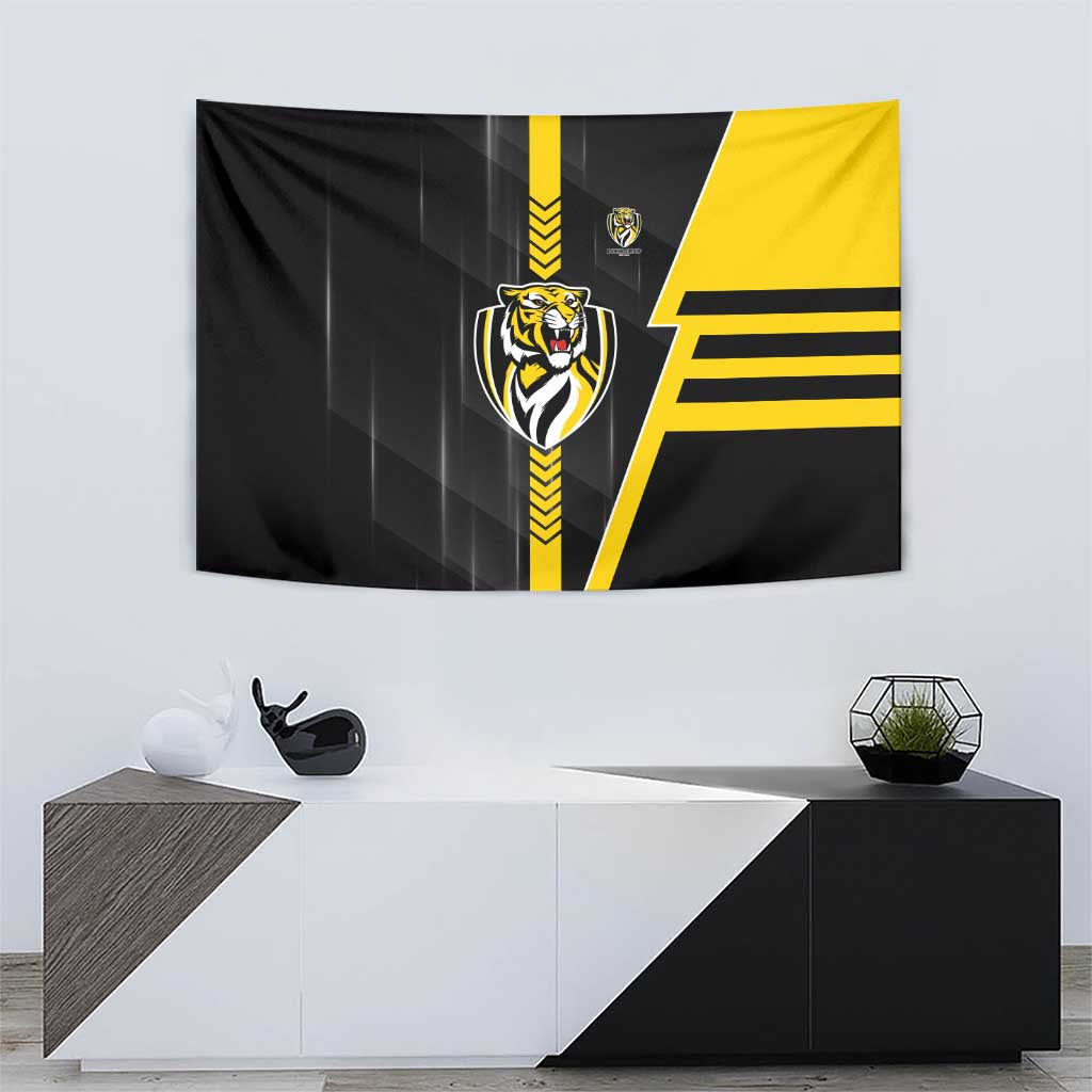 Richmond Tigers Tapestry Modern Geometric Sports Graphic Style