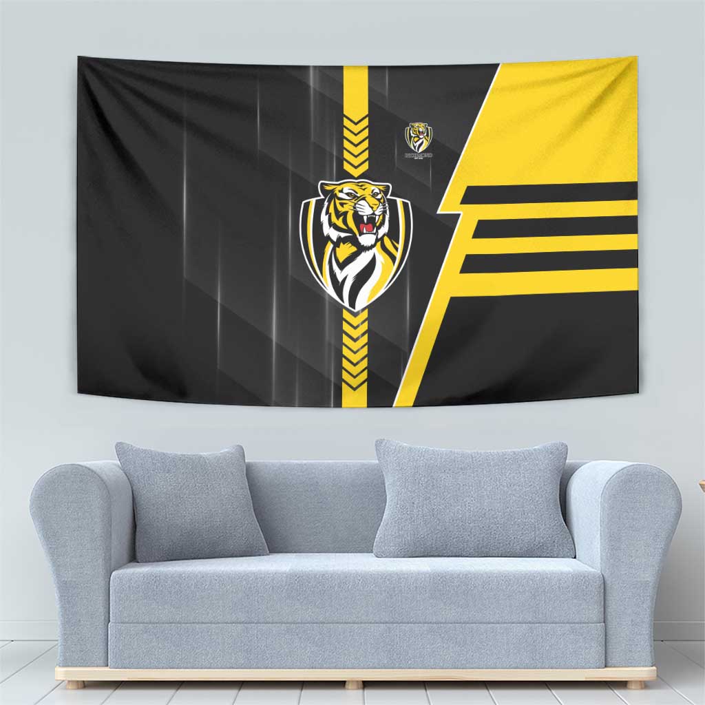 Richmond Tigers Tapestry Modern Geometric Sports Graphic Style
