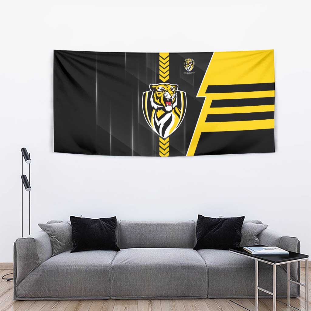 Richmond Tigers Tapestry Modern Geometric Sports Graphic Style