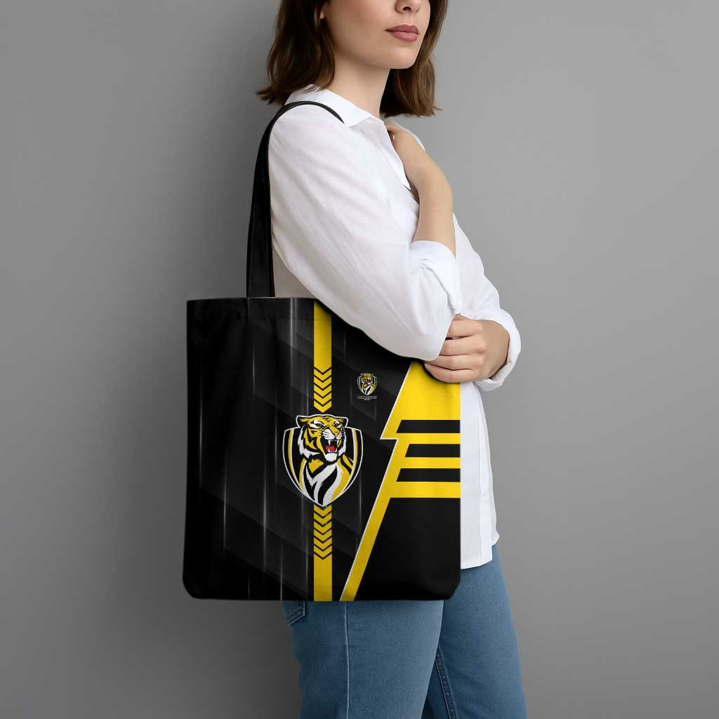 Richmond Tigers Tote Bag Modern Geometric Sports Graphic Style