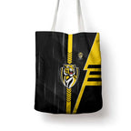 Richmond Tigers Tote Bag Modern Geometric Sports Graphic Style