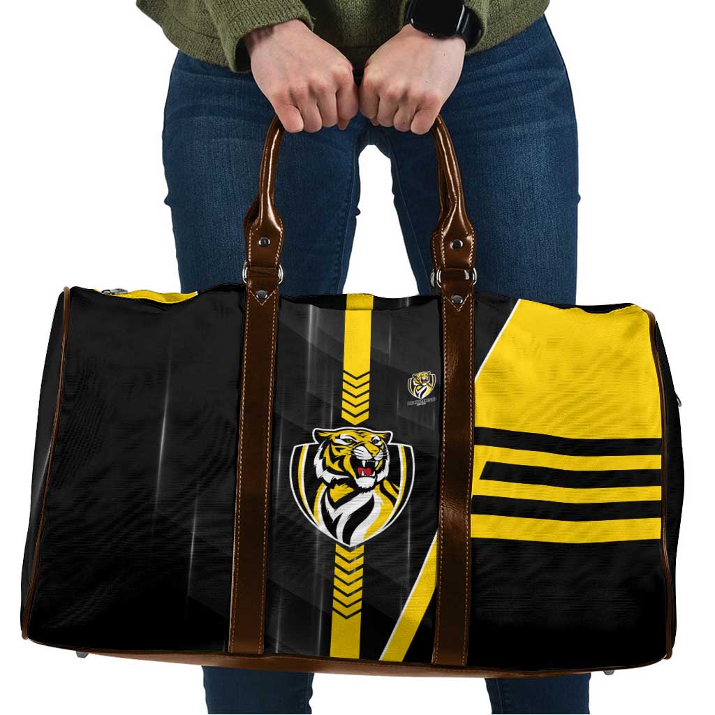 Richmond Tigers Travel Bag Modern Geometric Sports Graphic Style