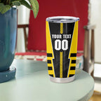 Personalized Richmond Tigers Tumbler Cup Modern Geometric Sports Graphic Style