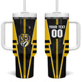 Personalized Richmond Tigers Tumbler With Handle Modern Geometric Sports Graphic Style