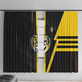 Richmond Tigers Window Curtain Modern Geometric Sports Graphic Style