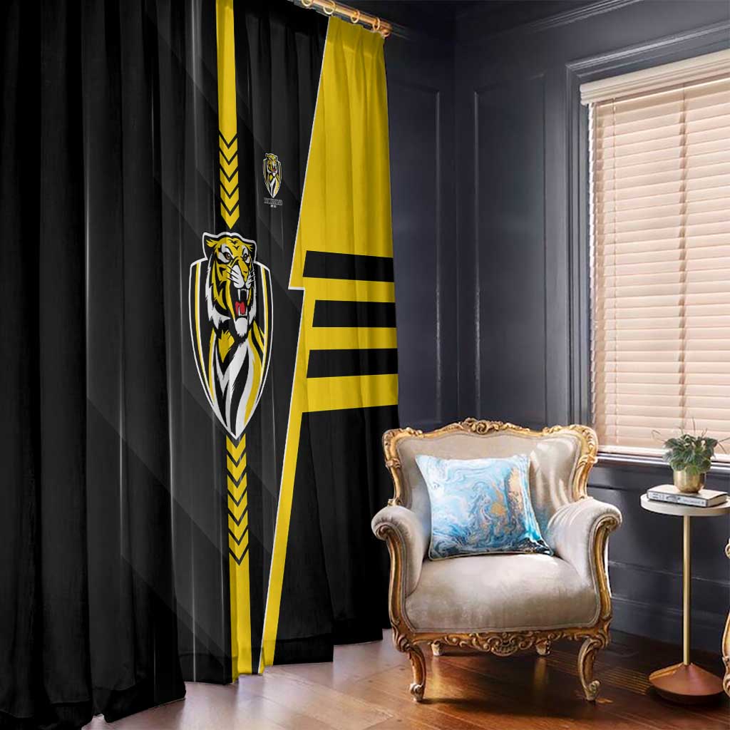 Richmond Tigers Window Curtain Modern Geometric Sports Graphic Style