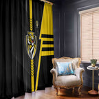 Richmond Tigers Window Curtain Modern Geometric Sports Graphic Style