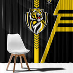 Richmond Tigers Window Curtain Modern Geometric Sports Graphic Style