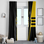 Richmond Tigers Window Curtain Modern Geometric Sports Graphic Style