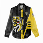 Personalized Richmond Tigers Women Casual Shirt Modern Geometric Sports Graphic Style