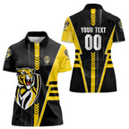 Personalized Richmond Tigers Women Polo Shirt Modern Geometric Sports Graphic Style