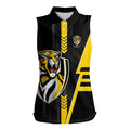 Personalized Richmond Tigers Women Sleeveless Polo Shirt Modern Geometric Sports Graphic Style