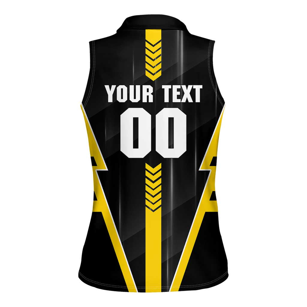 Personalized Richmond Tigers Women Sleeveless Polo Shirt Modern Geometric Sports Graphic Style