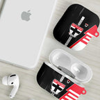 St Kilda Saints AirPods Case Modern Geometric Sports Graphic Style