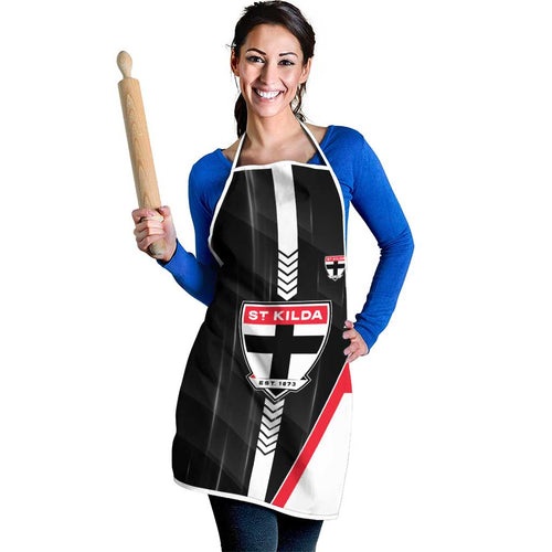 St Kilda Saints Apron Modern Geometric Sports Graphic Style