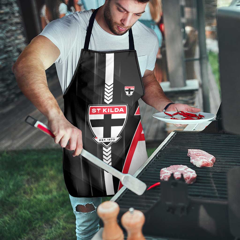 St Kilda Saints Apron Modern Geometric Sports Graphic Style