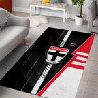 St Kilda Saints Area Rug Modern Geometric Sports Graphic Style