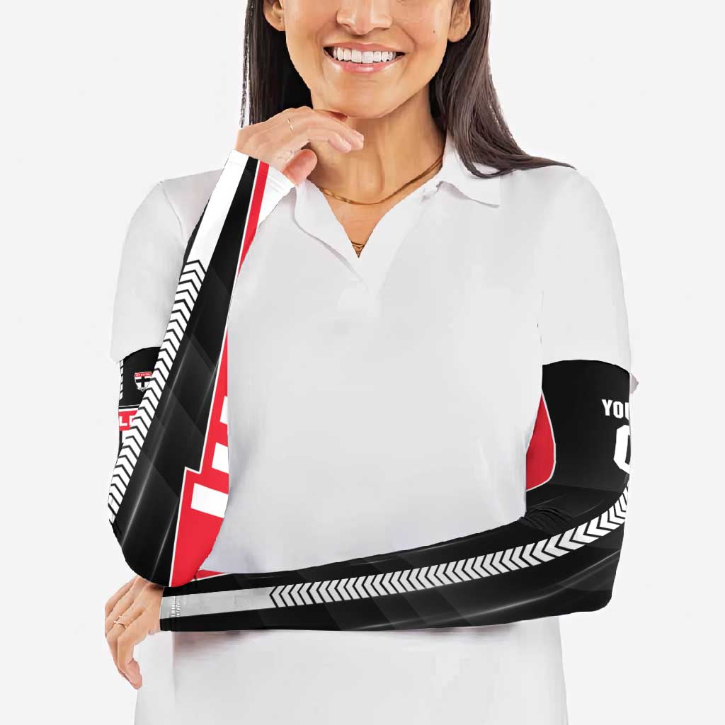 Personalized St Kilda Saints Arm Sleeves Modern Geometric Sports Graphic Style