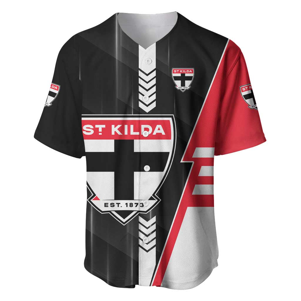Personalized St Kilda Saints Baseball Jersey Modern Geometric Sports Graphic Style