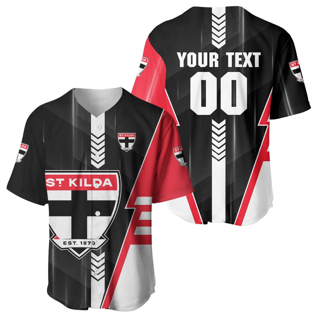 Personalized St Kilda Saints Baseball Jersey Modern Geometric Sports Graphic Style