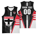Personalized St Kilda Saints Basketball Jersey Modern Geometric Sports Graphic Style