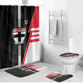 St Kilda Saints Bathroom Set Modern Geometric Sports Graphic Style