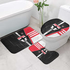 St Kilda Saints Bathroom Set Modern Geometric Sports Graphic Style