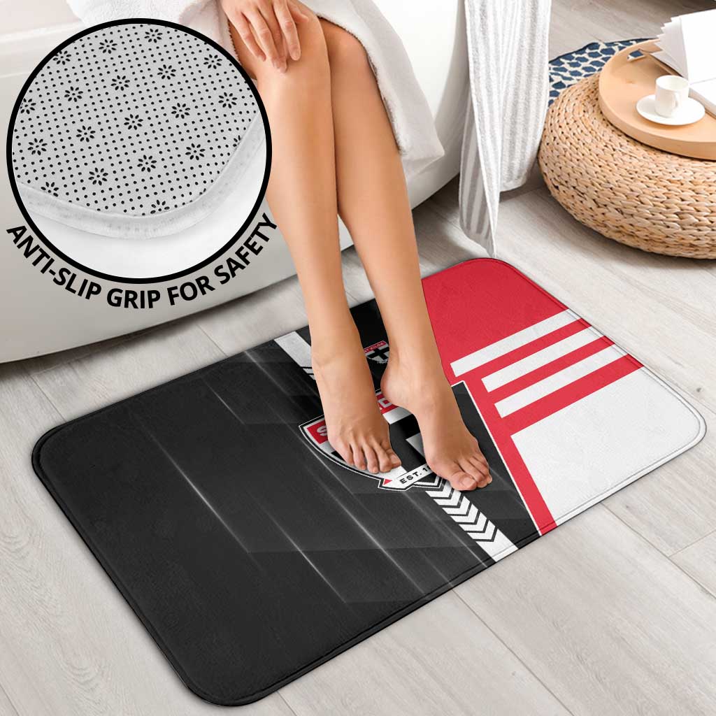 St Kilda Saints Bathroom Set Modern Geometric Sports Graphic Style