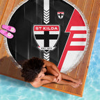 St Kilda Saints Beach Blanket Modern Geometric Sports Graphic Style