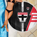 St Kilda Saints Beach Blanket Modern Geometric Sports Graphic Style