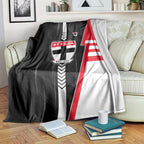 St Kilda Saints Blanket Modern Geometric Sports Graphic Style
