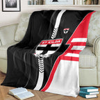 St Kilda Saints Blanket Modern Geometric Sports Graphic Style